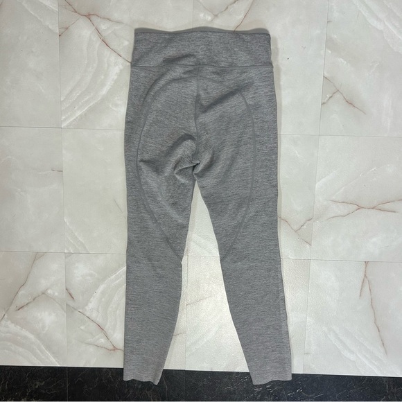 Zyia Gray Yellow Striped Leggings Size 4 - Picture 2 of 3